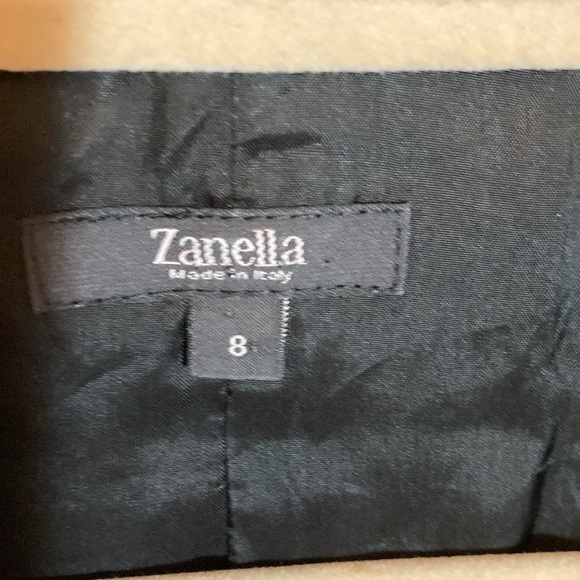 Zanella Italian-made leopard print blazer Poly/Cotton black/tan 8 - Picture 6 of 9